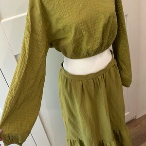 Nobody’s Child Organic Cotton Olive Bohemian 2-Piece US8